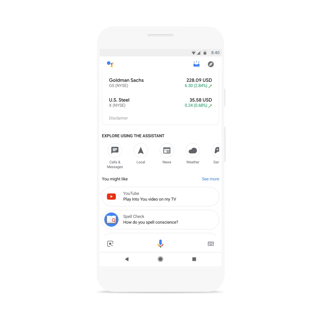 Google Assistant Visual Snapshot