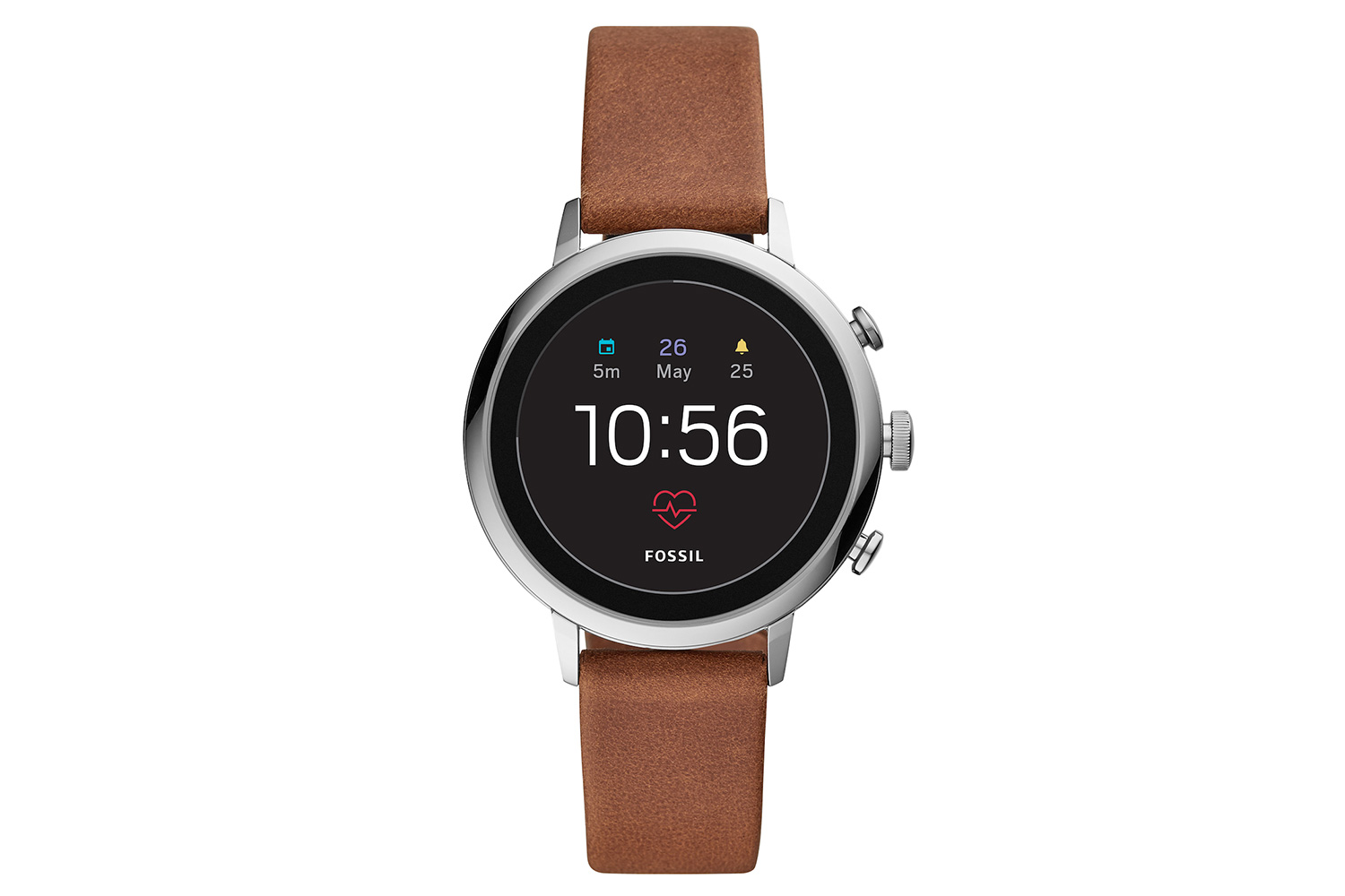 fossil q explorist hr venture news brown 2