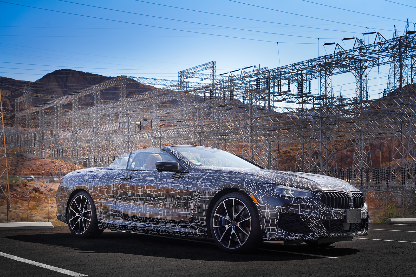 bmws tests its latest 8 series convertibles prototype in death valley bmw convertible testing