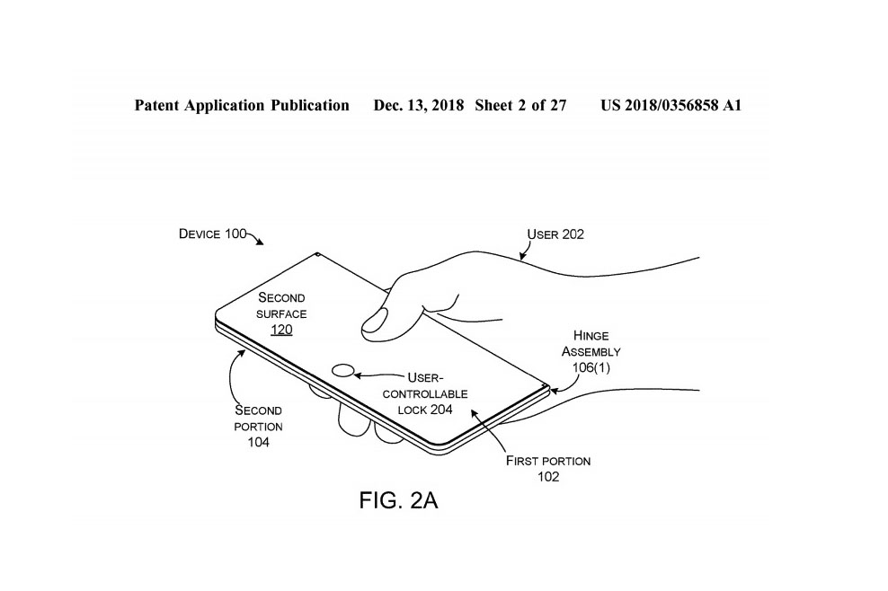 microsoft patent dual sceen hinge 4