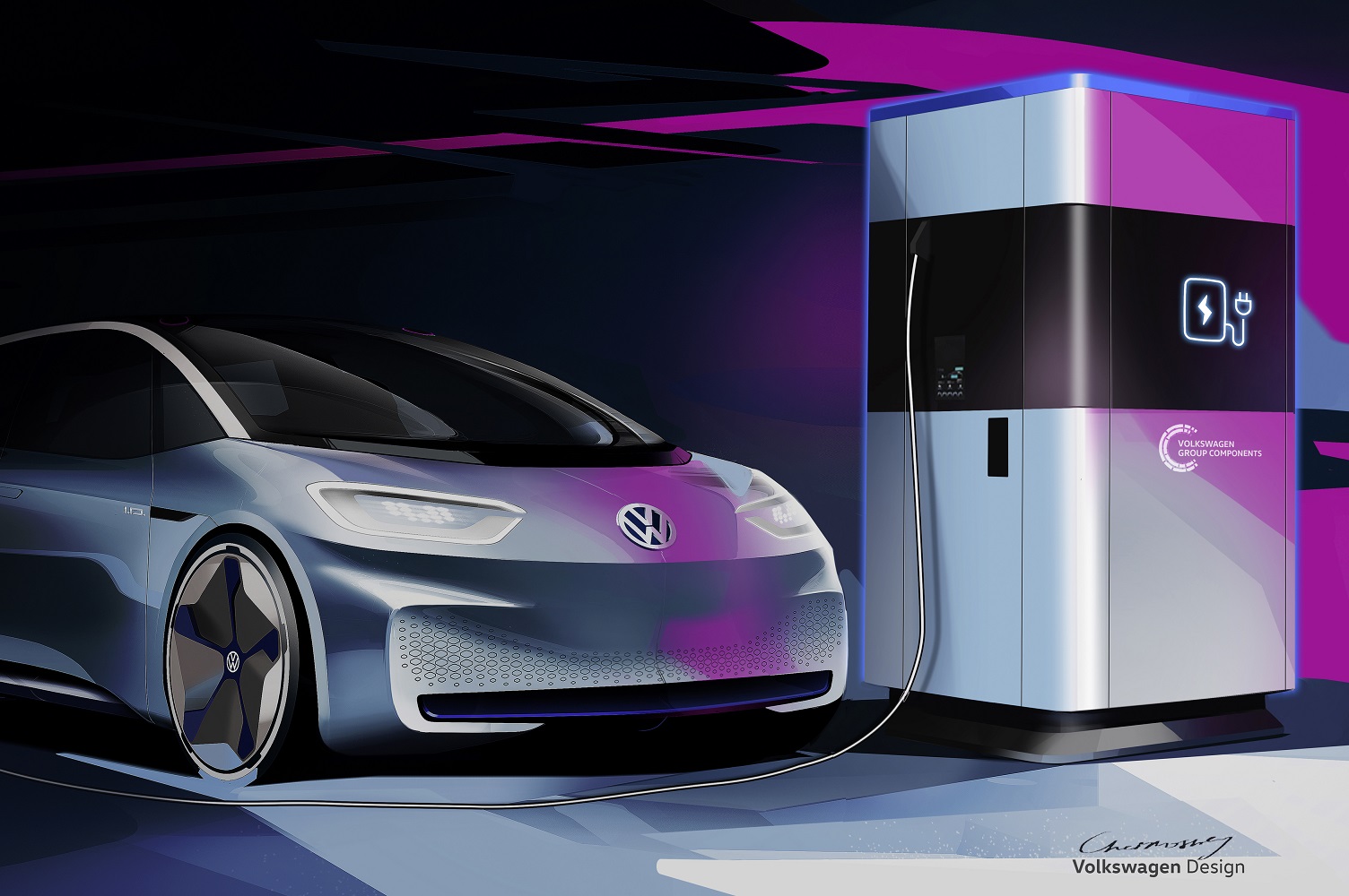 Volkswagen mobile charging station