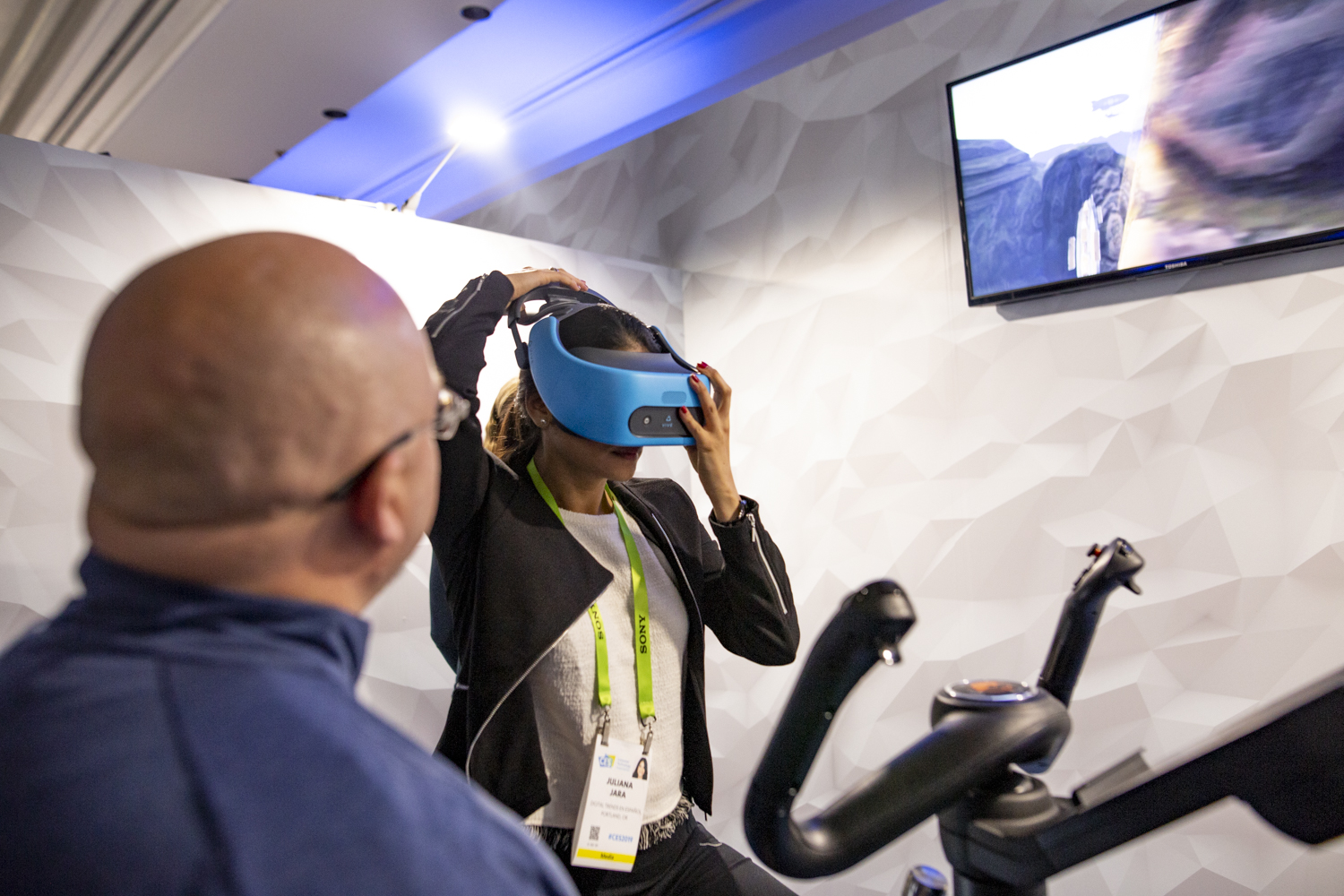 nordictrack vr bike ces 2019  2