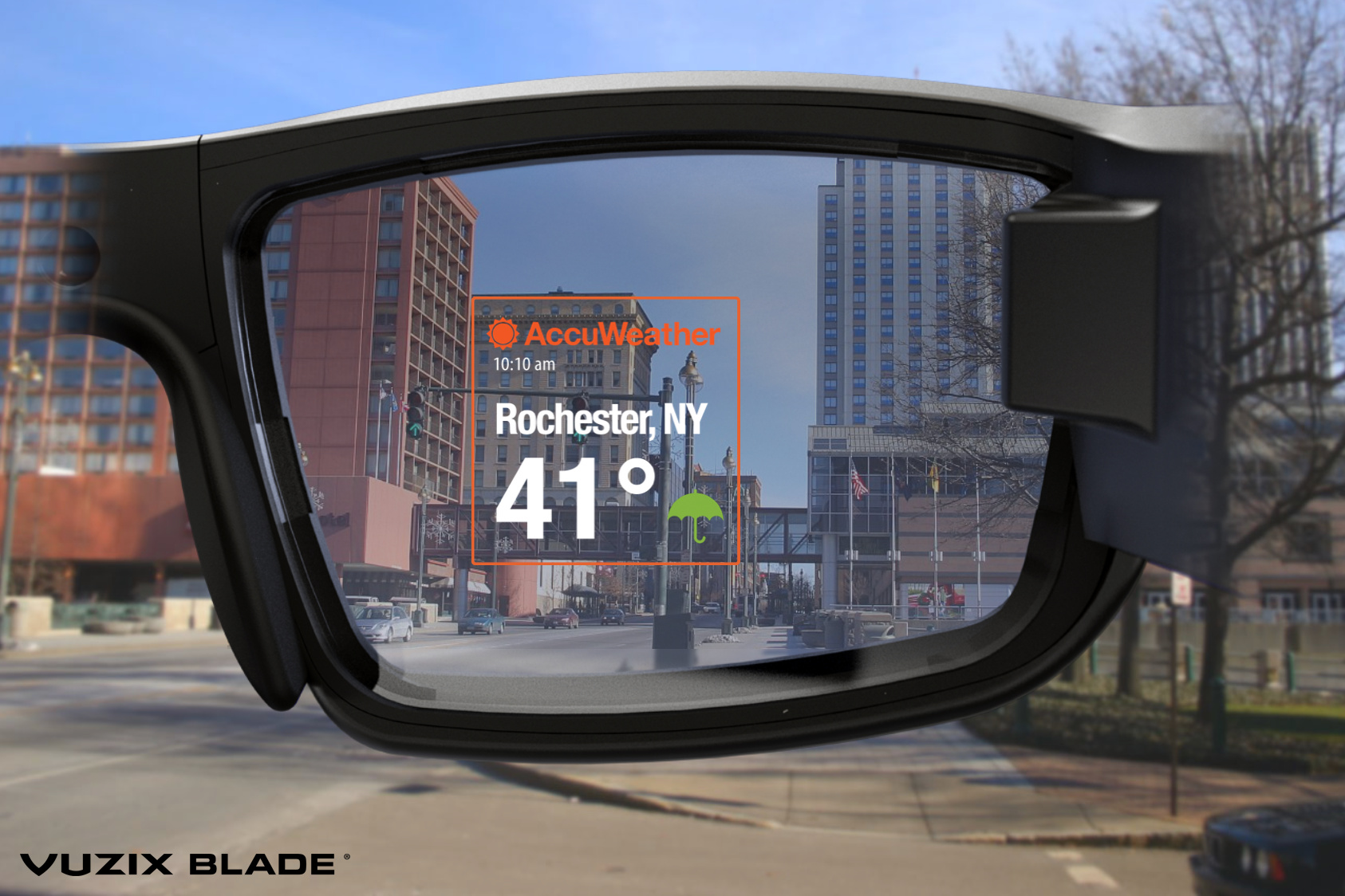 vuzix blade ar smartglasses news accuweather