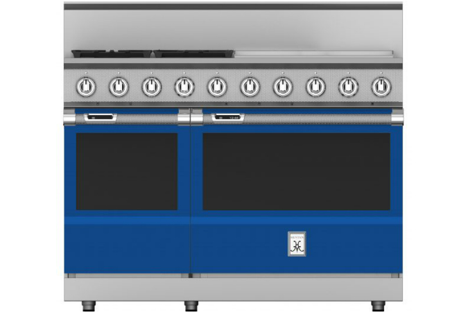 hestan commercial cooking suites home chefs krd484gd 48 4 burner dual fuel range w griddle prince