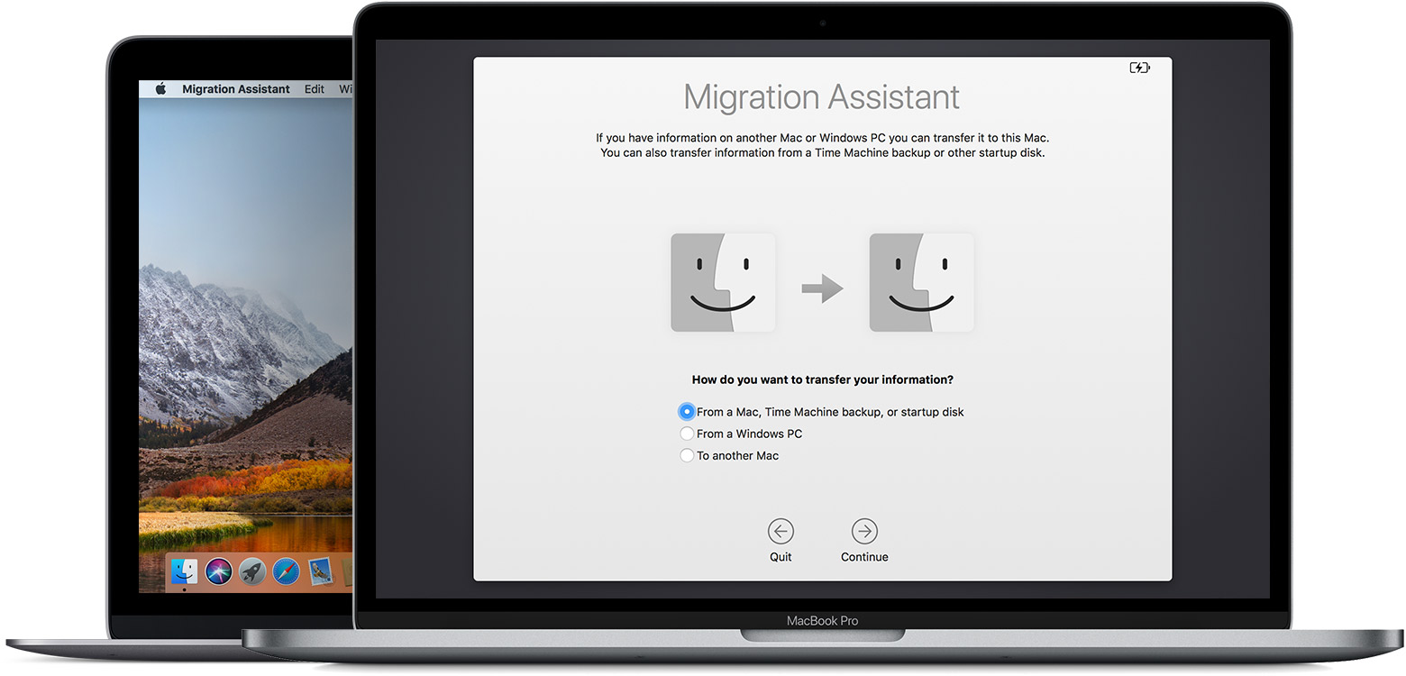 Macbooks Migration Assistant