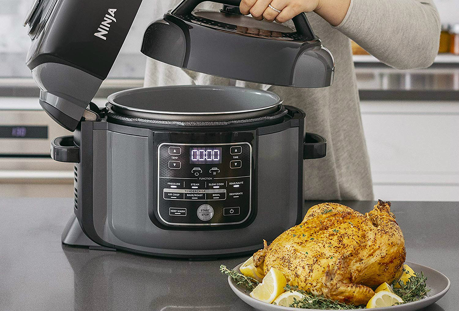 amazon ninja 8 quart foodi multi cooker deal op401 pressure steamer air fryer all in one 4