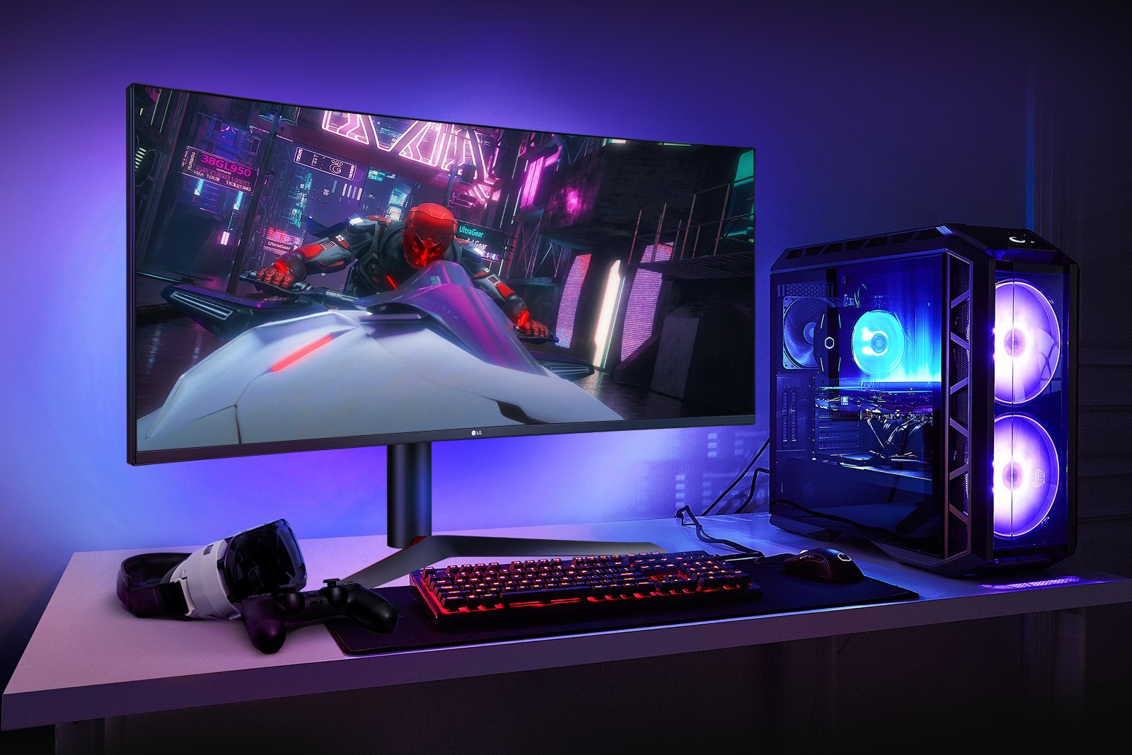 LG UtlraGear gaming monitor stock photo