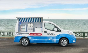 nissans high tech ice cream truck removes the fumes from your order nissan