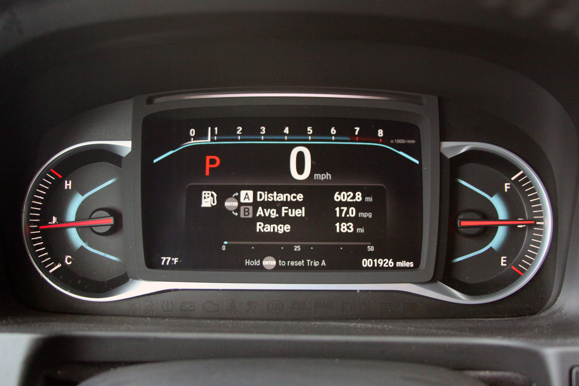 honda passport adventure lifestyle project review dash display