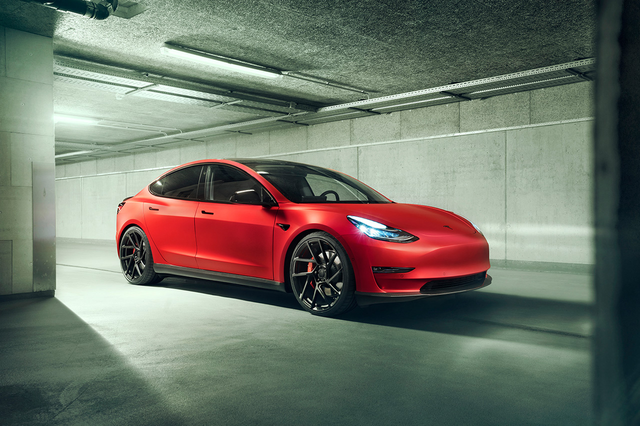 novitec announces suspension tweaks and body kit for tesla model 3 4