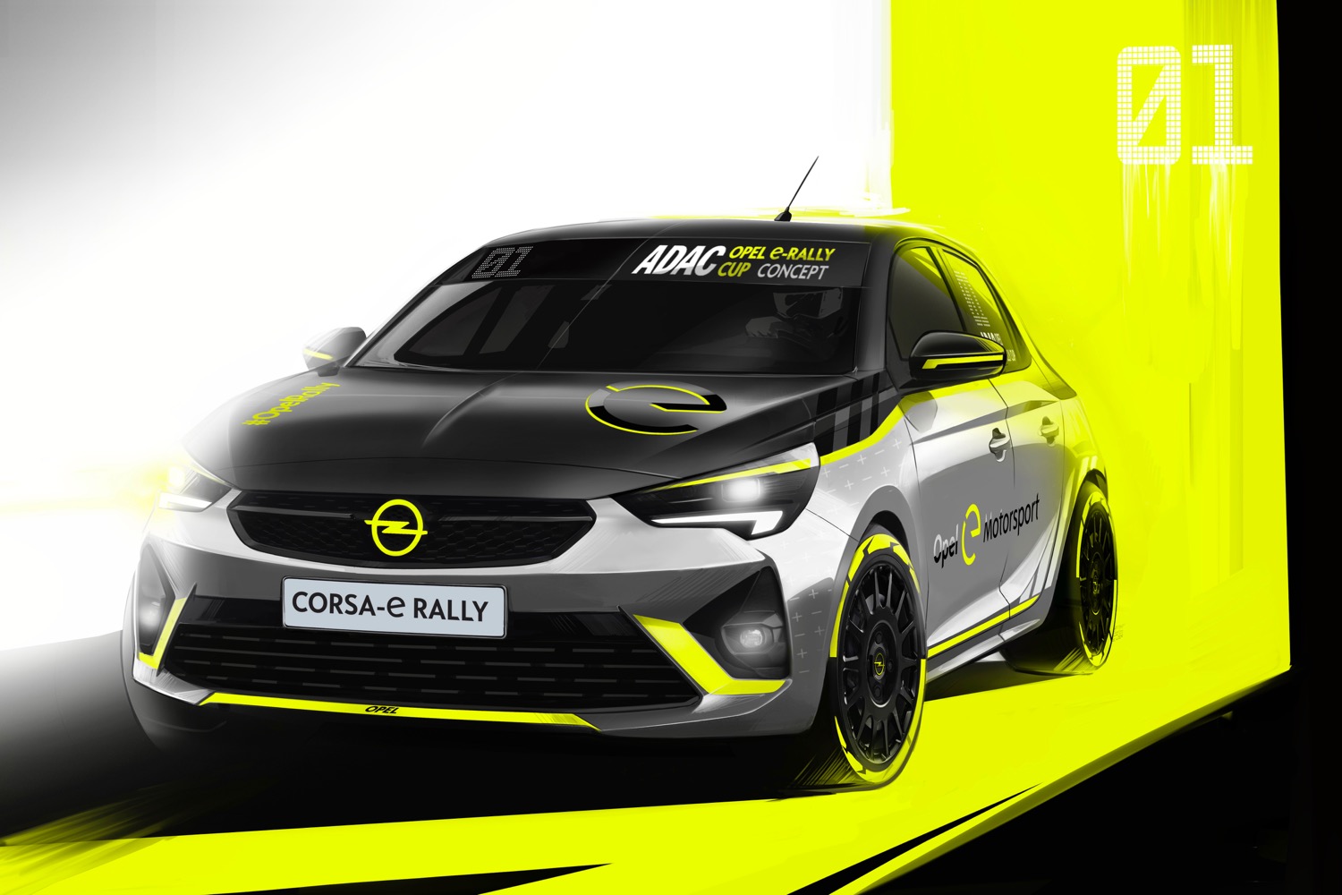 opel corsa e rally car 2019 frankfurt motor show concept