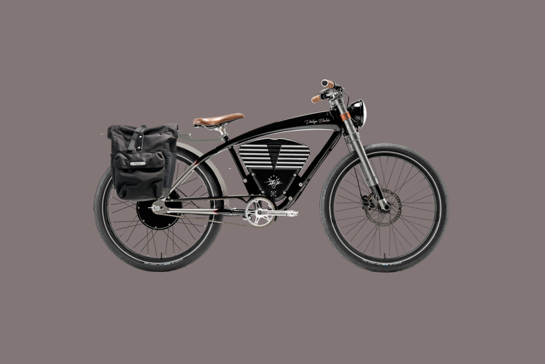 vintage electric readies roadster speed merchant souped up ebike builder grey rack pannier 1080x