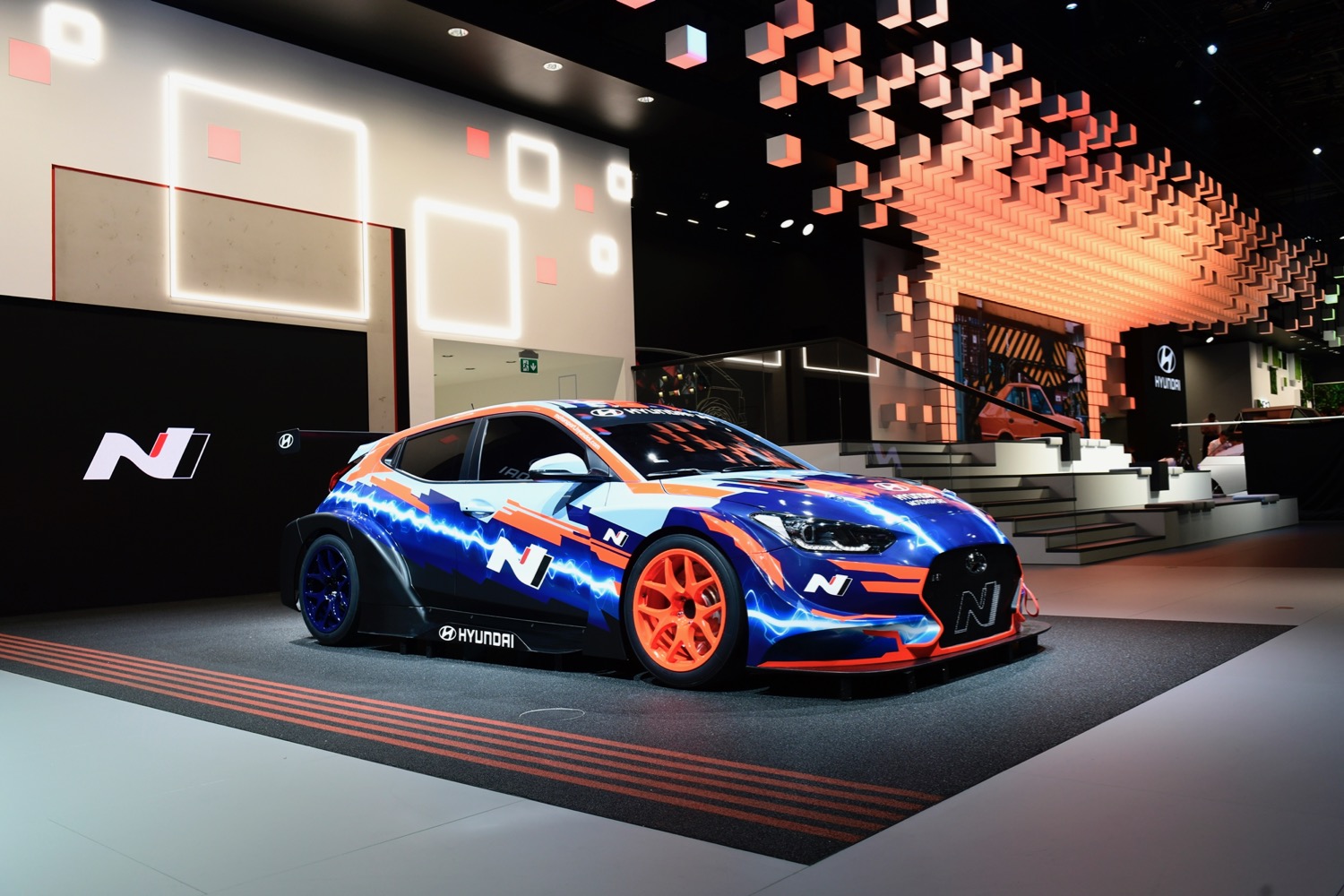 hyundai electric race car 2019 frankfurt motor show veloster n etcr