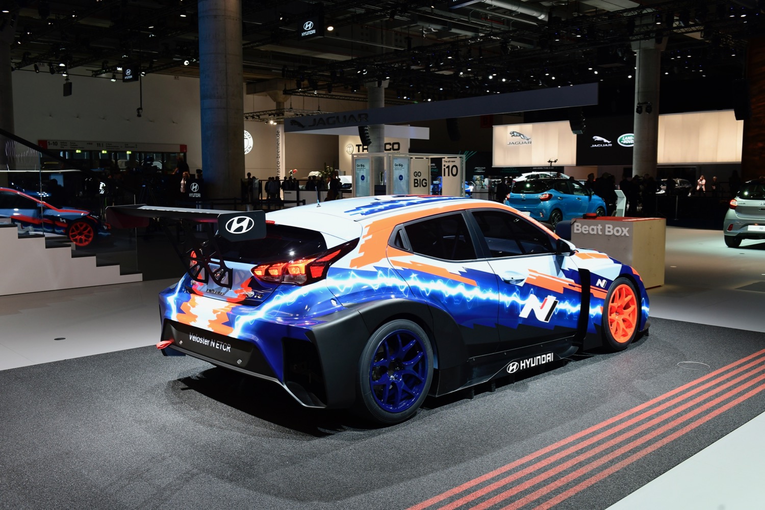 hyundai electric race car 2019 frankfurt motor show veloster n etcr