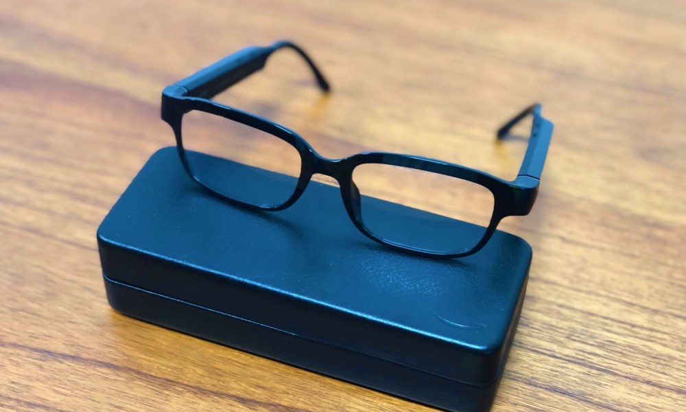 Amazon Echo Frames closeup