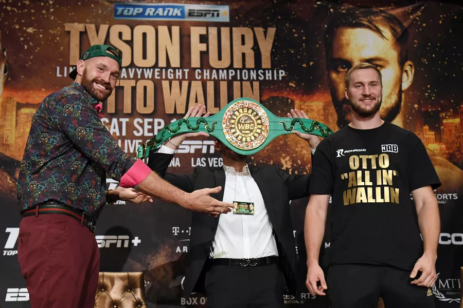 top rank boxing: fury vs wallin on ESPN plus