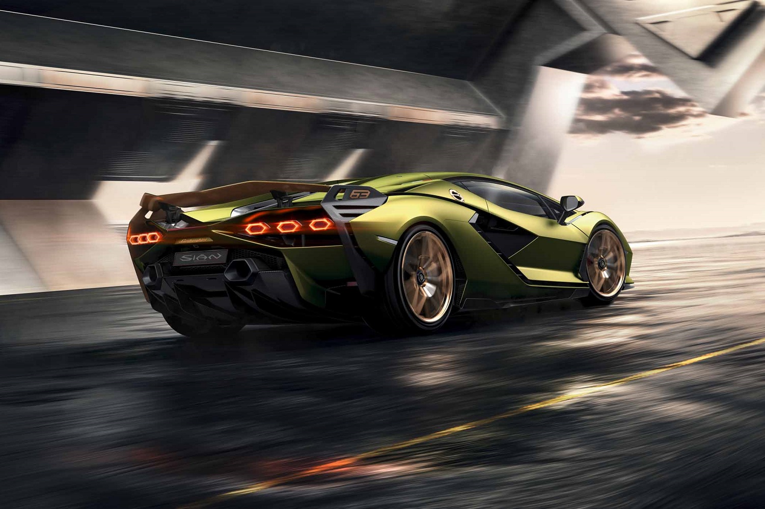 2020 lamborghini sian is a high tech hypercar with hybrid power