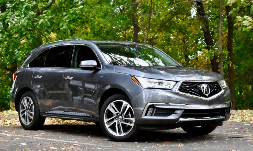 2020 acura mdx sport hybrid review front three quarter