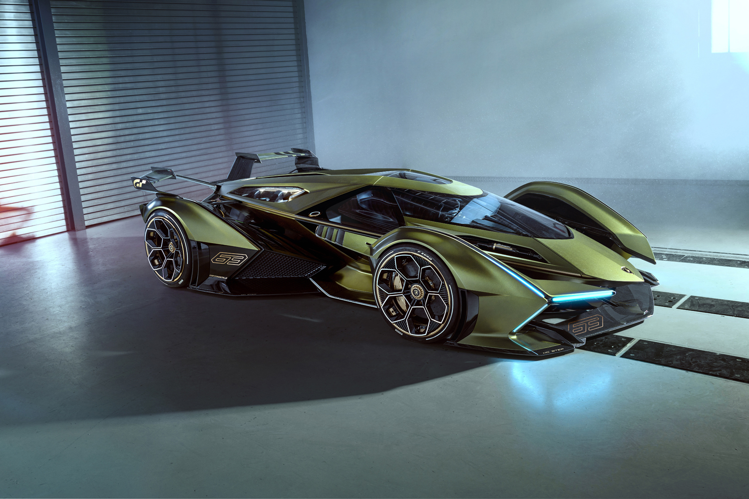 lamborghini creates v12 vision gt concept for gran turismo sport 5