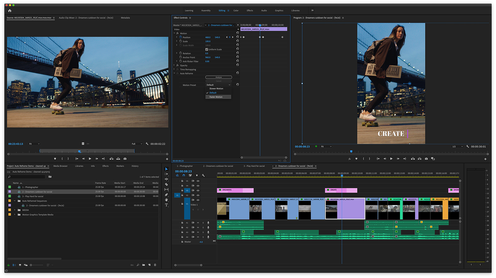 adobe premiere pro auto reframe max 2019 pr autoreframe as effect copy