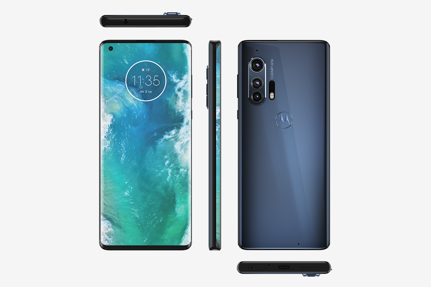 motorola edge plus renders leaked march 2020 blue 1