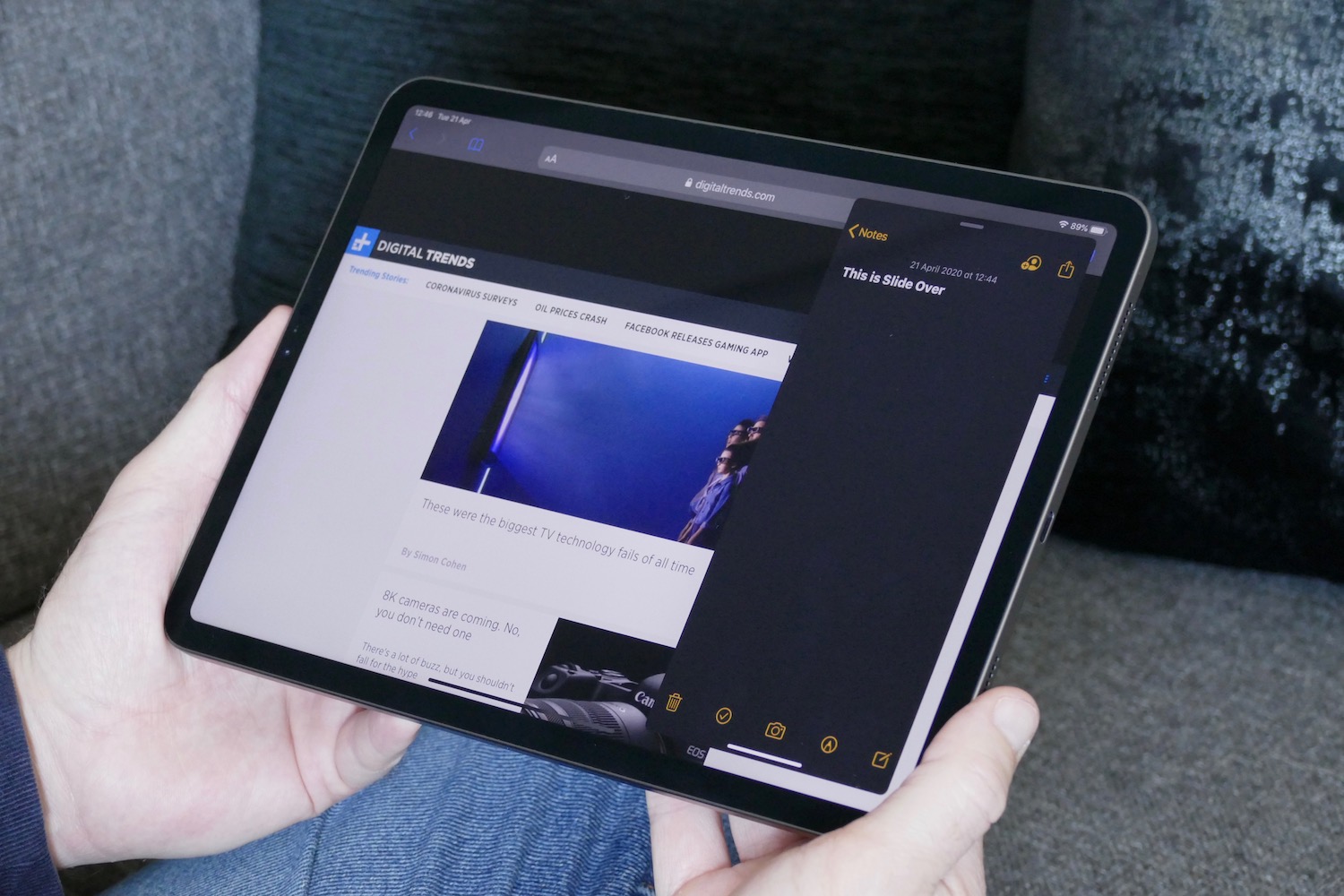 iPad Pro 2020 Slide Over