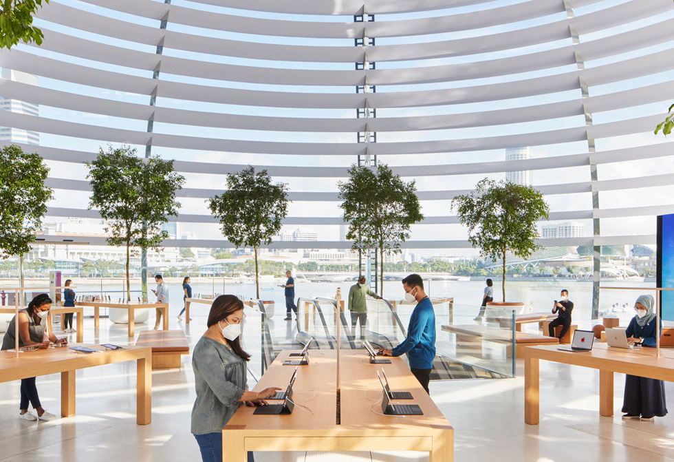 check out the stunning design of apples newest retail store apple  singapore 3