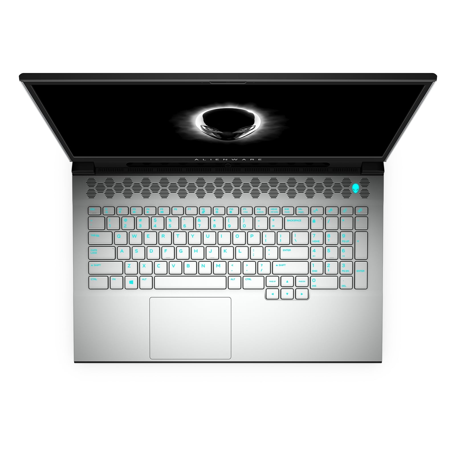 alienware m17 r4 and m15 ces 2020 white with tobii keyboard