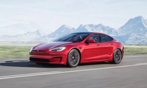 A 2021 Tesla Model S.