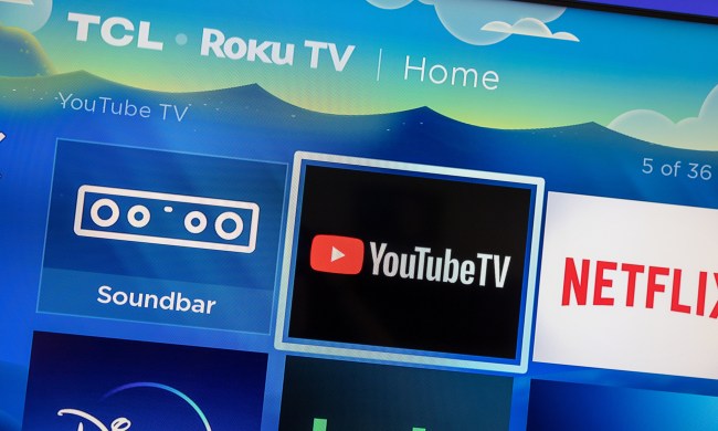 The YouTube TV on a Roku TV.