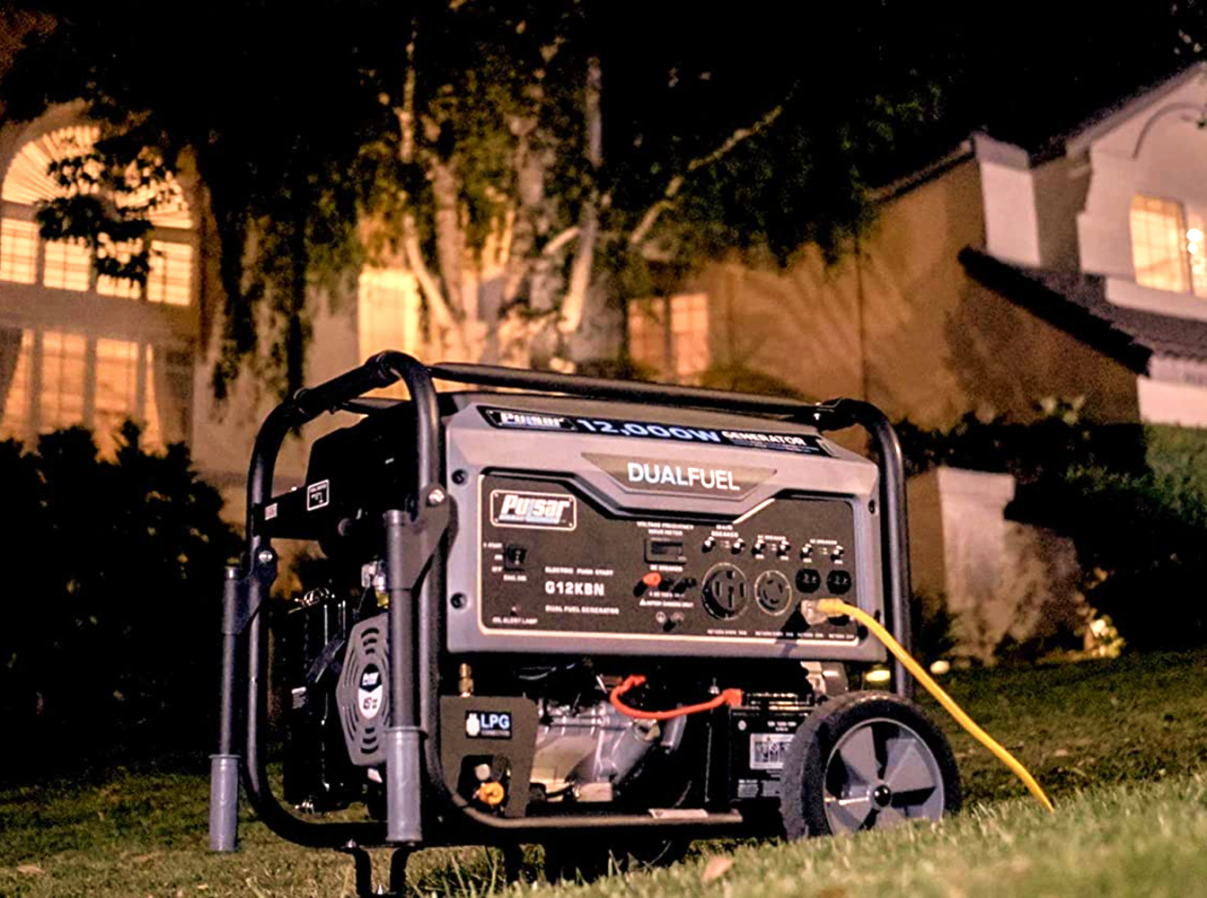 Pulsar G12KBN-SG Heavy Duty Portable Dual Fuel Generator