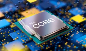 Promotional image of an Intel Core processor.