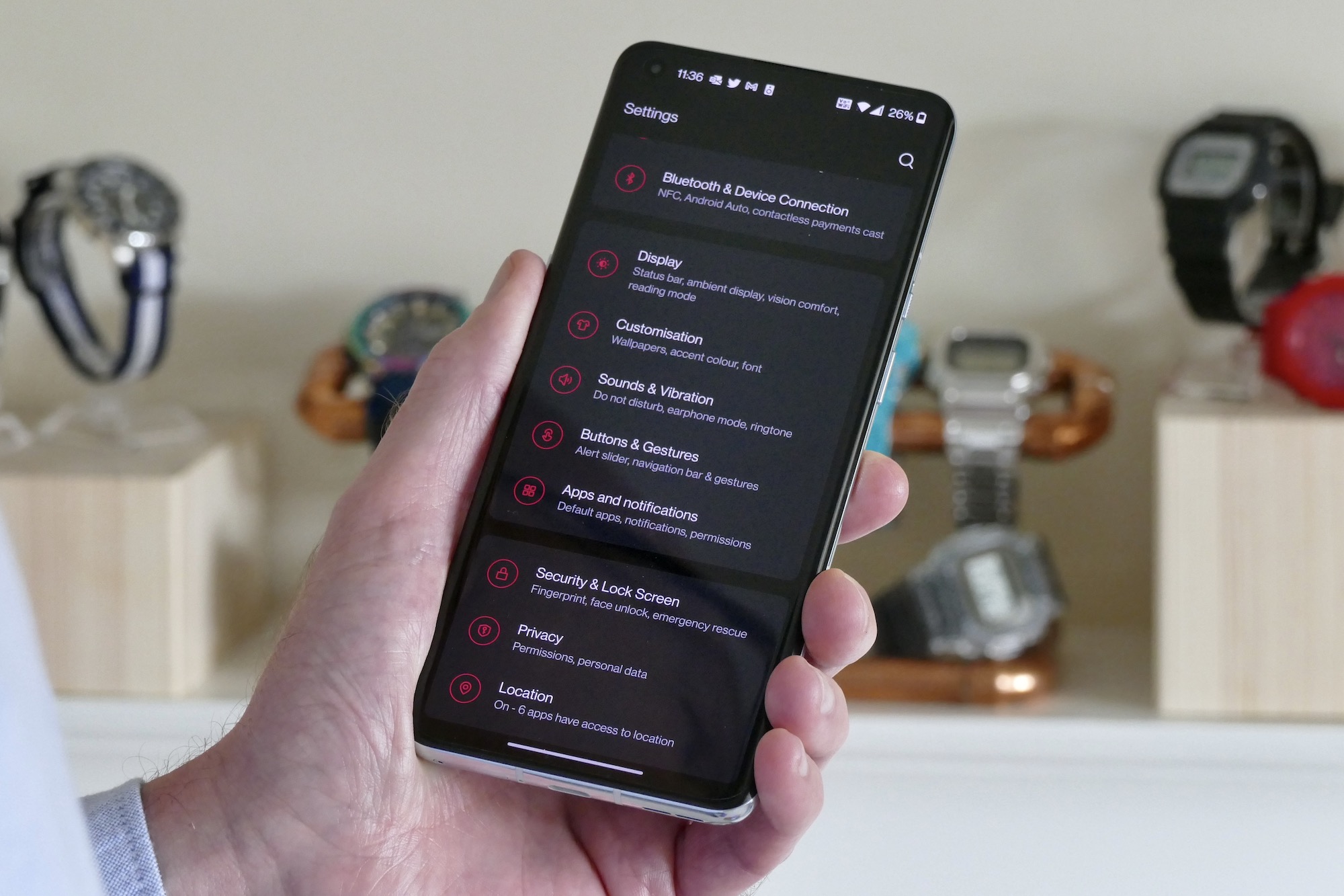 oneplus 9 pro review settings menu