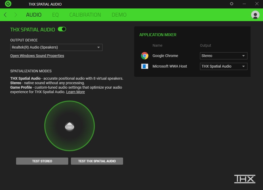 THX Spatial Audio Windows 10 App