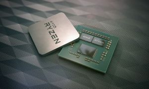 Render of an AMD Ryzen chip.