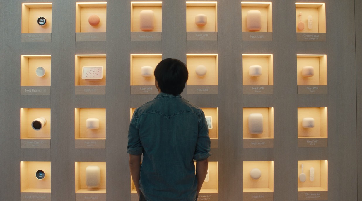 Interior of Google's new store in New York City.