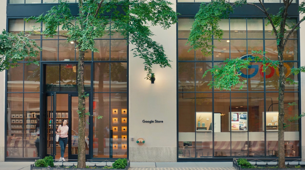 Exterior of Google's new store in New York City.