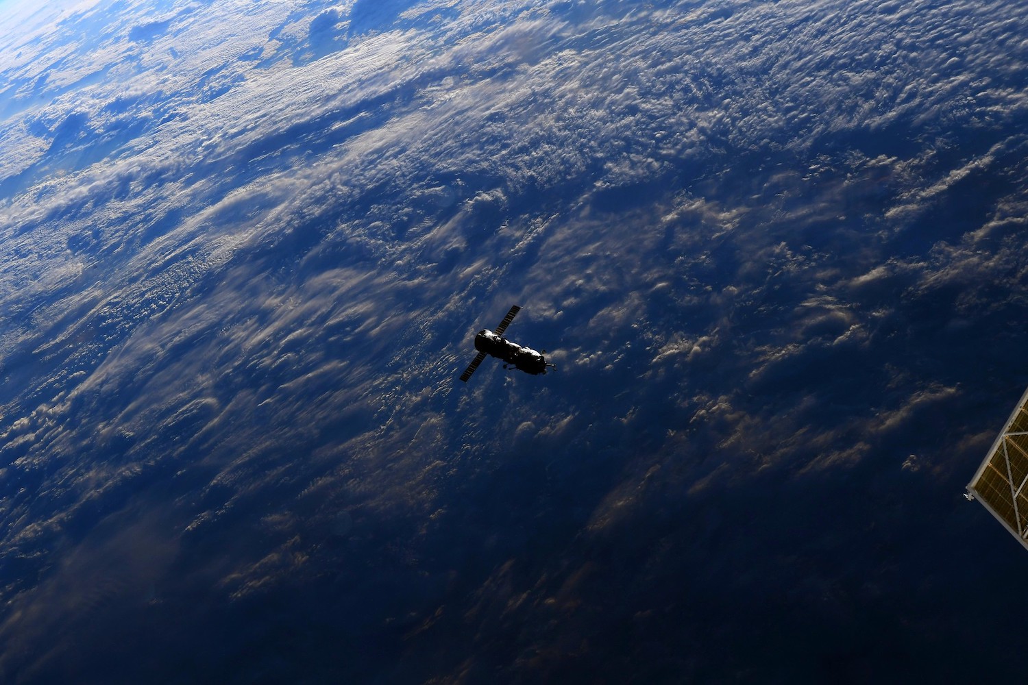 Russia's Pirs module departing the International Space Station after 20 years.