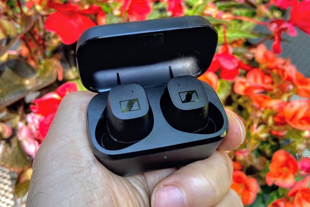 Sennheiser CX True Wireless earbuds.