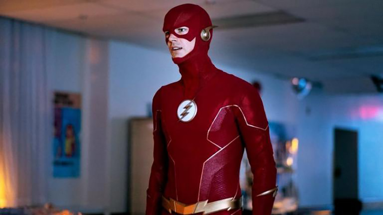 The Flash in full costume.