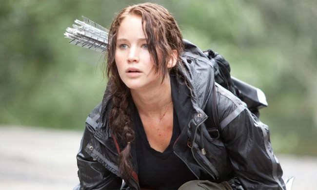 Jennifer Lawrence in The Hunger Games.