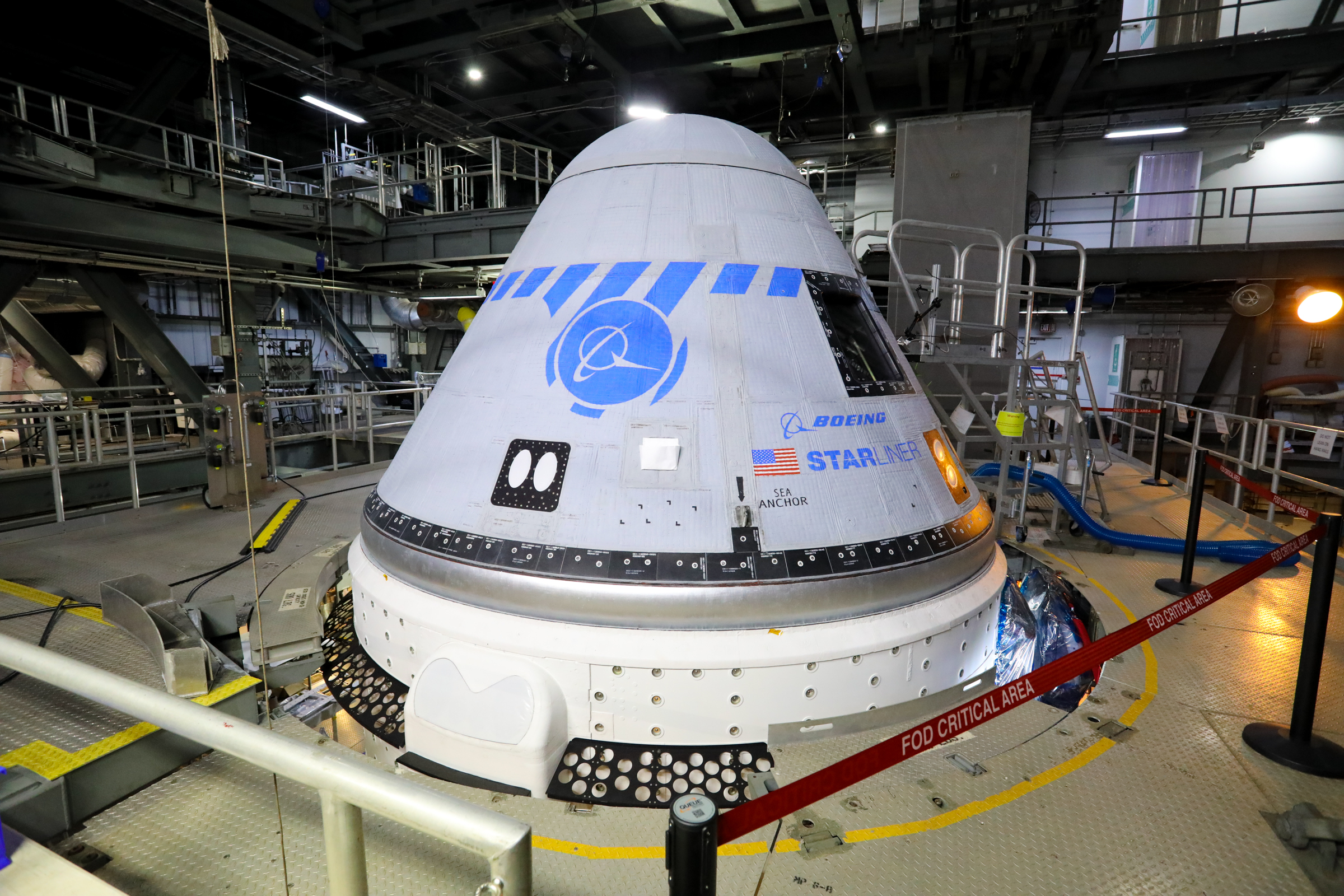 Boeing’s CST-100 Starliner spacecraft.