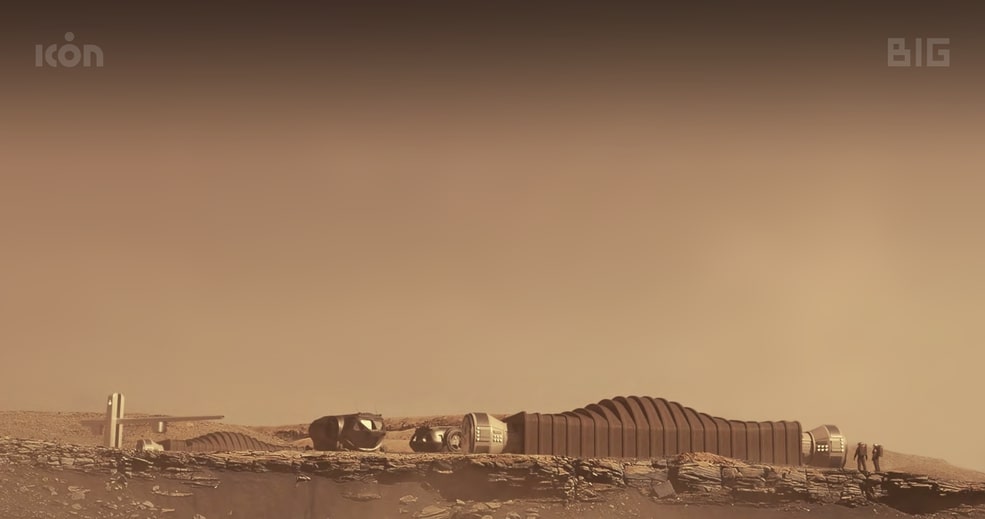 Mars Dune Alpha Conceptual Render: Visualization on Mars.