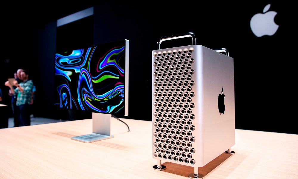 Apple's new Mac Pro sits on display in the showroom during Apple's Worldwide Developer Conference (WWDC).