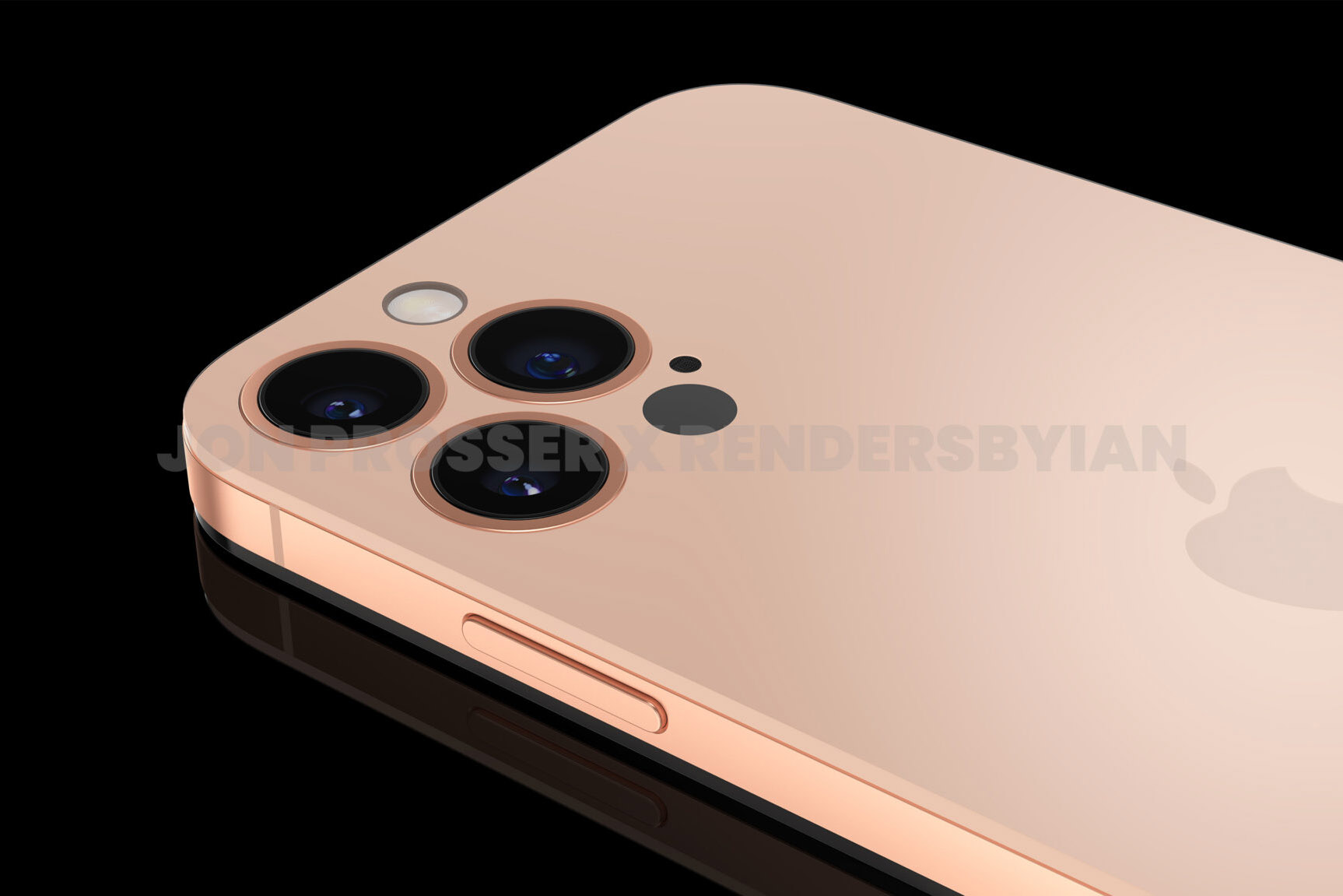 Pink iPhone 14 render.