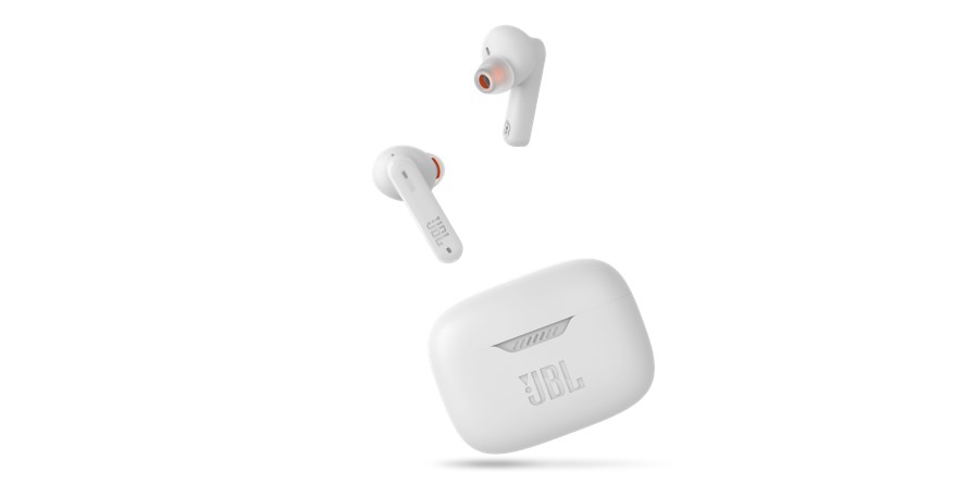 The JBL Tune 230 wireless earbuds.