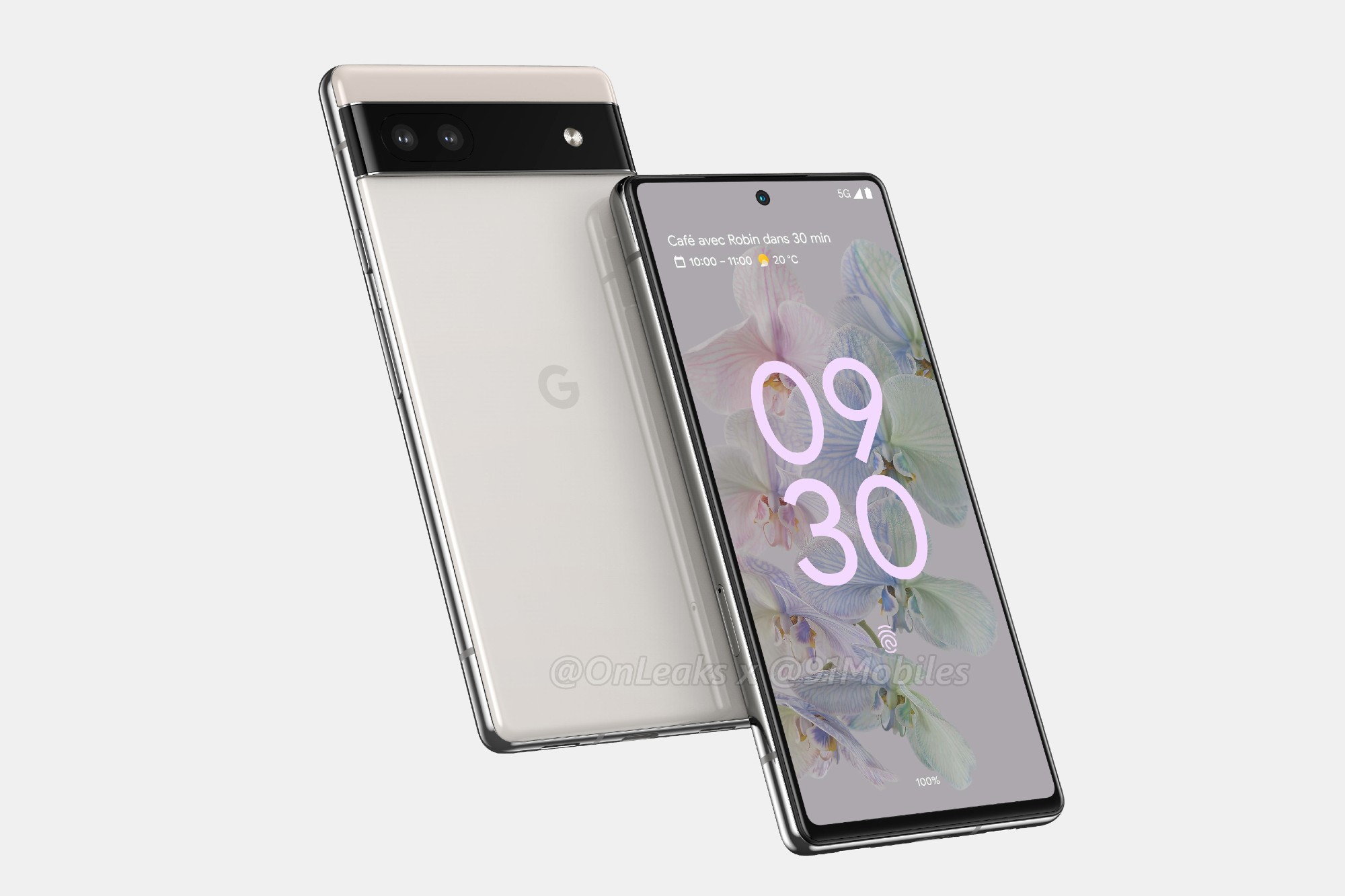 The first renders of the Google Pixel 6a.