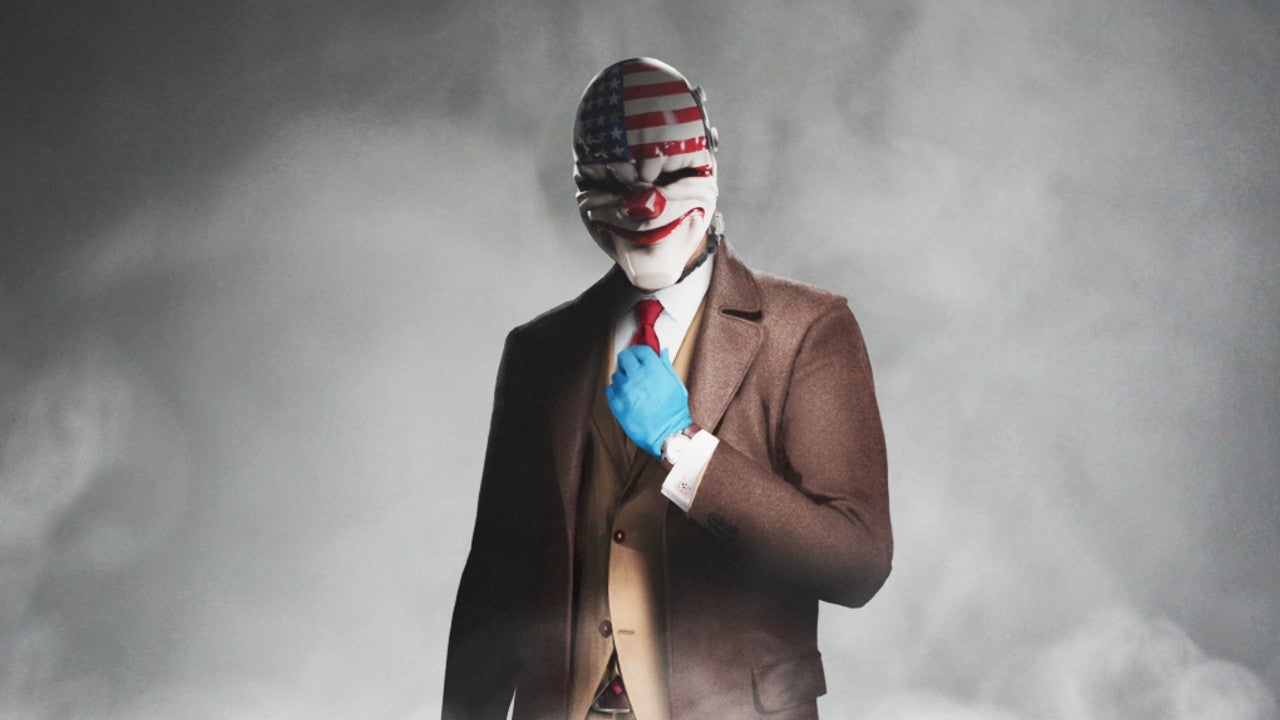 Character posing for Payday 3 promo art.