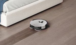 The Ecovacs Deebot X1 Omni cleaning hardwood floors.