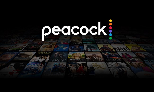 The Peacock TV app.